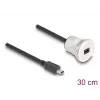 USB-Kabel DeLOCK 88186 0,3 m Mini-USB B Schwarz Silber