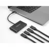 DeLOCK 64129 USB 3.2 Gen 2 Typ-C Hub 5000 Mbit/s Schwarz