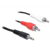 Audiokabel DeLOCK 84277 10m 3,5mm 2 x RCA Schwarz
