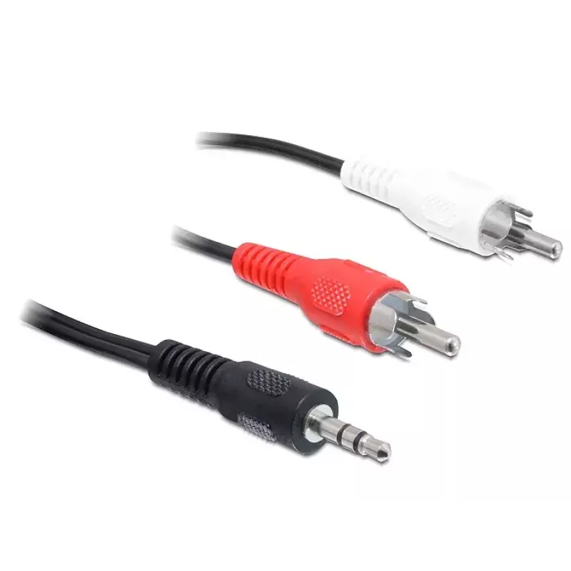 Audiokabel DeLOCK 84277 10m 3,5mm 2 x RCA Schwarz