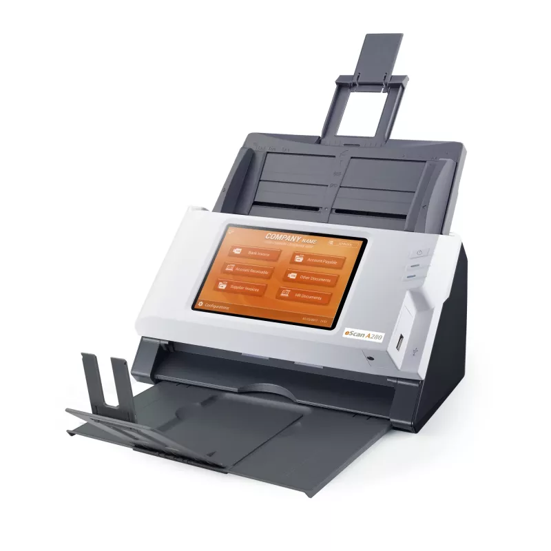 Plustek eScan A280 Enterprise ADF-Scanner 600 x 600 DPI A4 Schwarz, Weiß