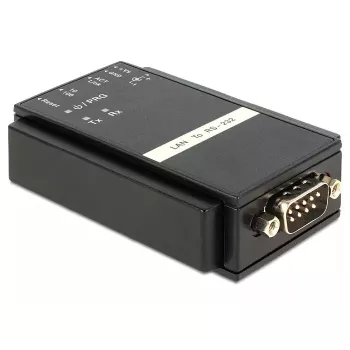 Delock 62504 Ethernet LAN (TCP/IP) zu Seriell RS-232 Konverter
