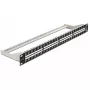 Delock 43280 Keystone Patchpanel, 19", 48 Ports, 1U, Schwarz
