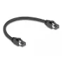 DeLOCK RJ45-Netzwerkkabel Cat.8.1 S/FTP 25 cm 40 Gbit/s Schwarz
