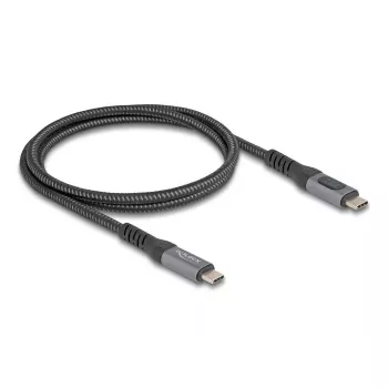 DeLOCK USB 40 Gbps Daten- und Schnelllade-Koaxialkabel 1 m USB PD 3.1 240 W