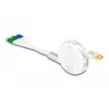 DeLOCK USB 3 in 1 Einziehbares Ladekabel Typ-A auf Micro USB / 2 x USB Typ-C Schnellladung 1,13 m