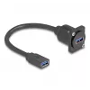 DeLOCK D-Type USB-Kabel Typ-A-Buchse auf Typ-A-Buchse 5 Gbps 20 cm