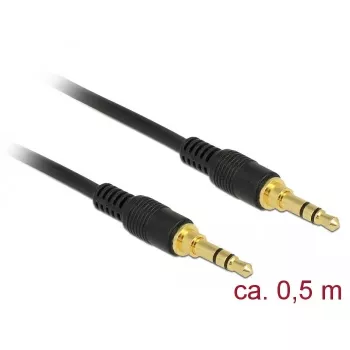 Audiokabel DeLOCK 85545 0,5 m 3,5 mm Schwarz