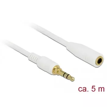 Audio-Kabel DeLOCK 85591 5m 3,5mm Weiß