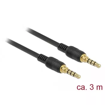 DeLOCK 85601 Audiokabel 3m 3,5mm Schwarz