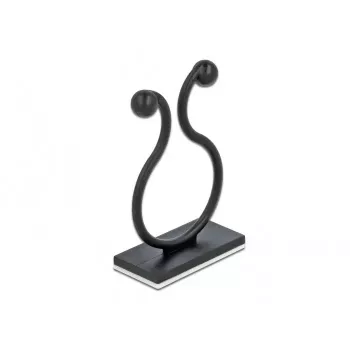 Kabelhaken DeLOCK 60176 schwarz 10 Stück