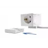 DeLOCK 11497 3-fach Steckdosenwürfel mit 1,5 m Verlängerungskabel, USB-Ladegerät, Kindersicherung, Weiß