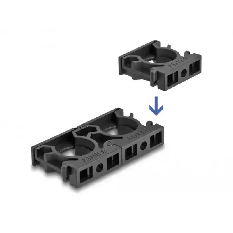 Kabelhalter DeLOCK 60485 21,2 mm schwarz 4 Stück