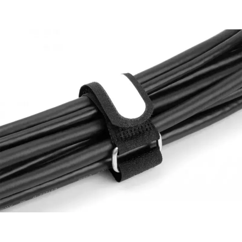 Klett-Kabelbinder DeLOCK 457x25mm schwarz 5 Stück