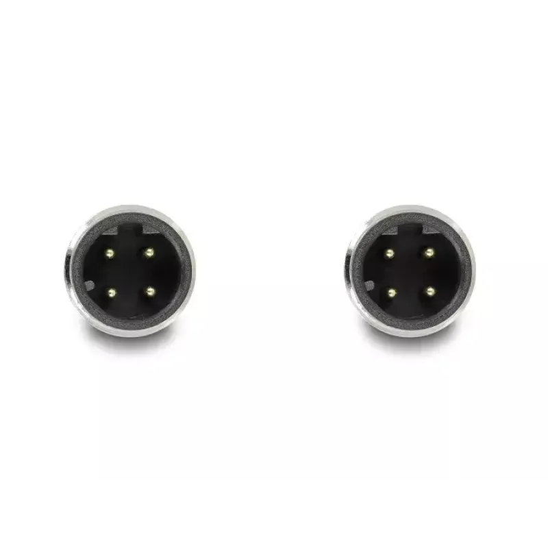 DeLOCK 80417 Industrielles M12 D-codiertes 4-poliges Stecker-auf-Stecker-Kabel, PUR (TPU), 2 m, Grün