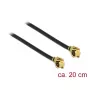 Koaxialkabel DeLOCK 89608 0,2m MHF (I-PEX) Schwarz Gold