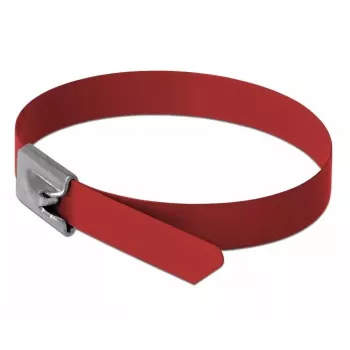 Kabelbinder DeLOCK 18784 Stahl Rot 500mm 10 Stück