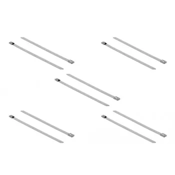 Kabelbinder DeLOCK 18772 Edelstahl Metallic 10 Stück
