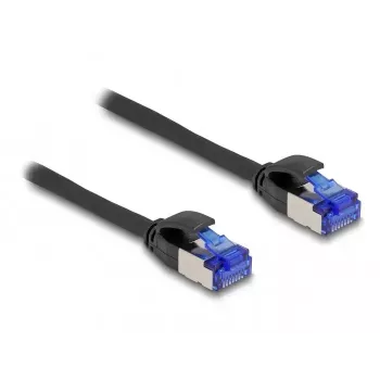 Netzwerkkabel DeLOCK RJ45 Cat.6A S/FTP schlank 5m Schwarz