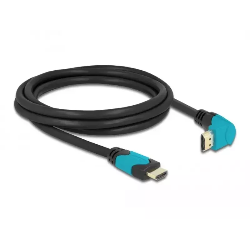 HDMI-Kabel DeLOCK 86992 2m HDMI Typ A Standard Schwarz Blau