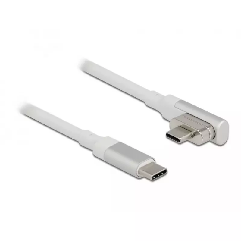 Delock Magnetisches Thunderbolt 3 USB-C Kabel, 4K 60 Hz, gewinkelt, 1,2 m