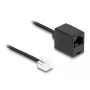 DeLOCK Telefonkabel RJ11-Stecker auf RJ45-Buchse schwarz 5 m