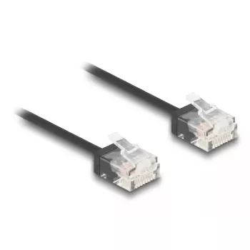 Netzwerkkabel DeLOCK RJ45 Cat.6 UTP 1 m Schwarz