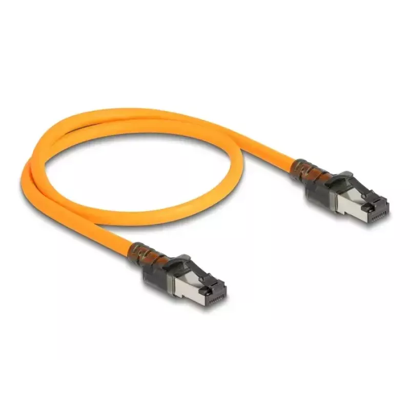 Netzwerkkabel DeLOCK RJ45 Self Tracing Cat.6A 1m Orange