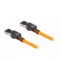 Netzwerkkabel DeLOCK RJ45 Self Tracing Cat.6A 1m Orange