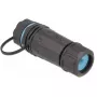 DeLOCK 86701 wasserdichter RJ45 Buchse-zu-Buchse Cat.6A Kuppler mit Kappe, Schwarz