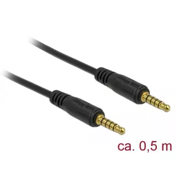 Audiokabel DeLOCK 85695 0,5 m 3,5 mm Schwarz