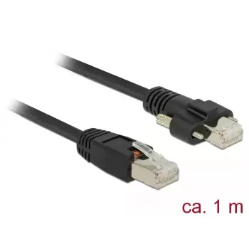 Netzwerkkabel DeLOCK 85667 RJ-45 Cat6 1m Schwarz