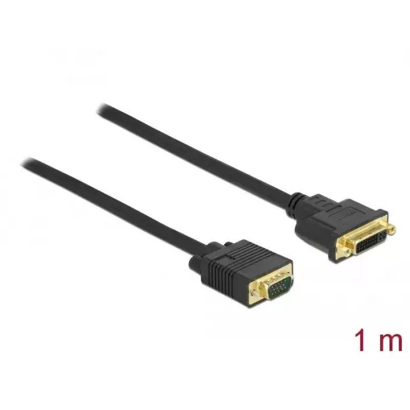 DVI-zu-VGA-Kabel DeLOCK 86756 1 m