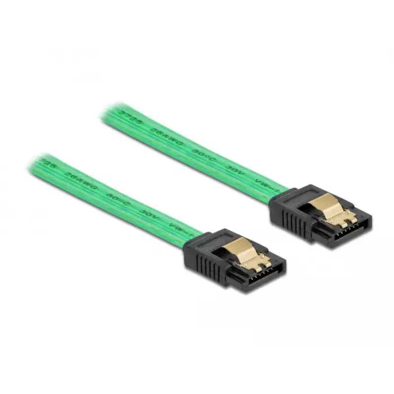 SATA-Kabel DeLOCK 82064 0,3m SATA 7-Pin Grün