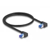 DeLOCK RJ45-Netzwerkkabel Cat.6A S/FTP gewinkelt 3 m schwarz