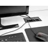 DeLOCK Kabeldurchführung für Tischmontage mit Bürste 300 x 120 x 28 mm schwarz