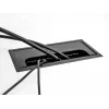 DeLOCK Kabeldurchführung für Tischmontage mit Bürste 300 x 120 x 28 mm schwarz