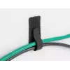 DeLOCK Mini-Klett-Kabelhalter 90 mm x 24 mm selbstklebend 10 Stück schwarz