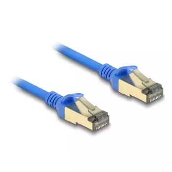 DeLOCK RJ45-Netzwerkkabel Cat.8.1 F/FTP schlank 3 m blau