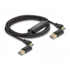 DeLOCK USB Type-C Datenlinkkabel + KM Switch 2m 5Gbps