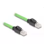 Netzwerkkabel DeLOCK RJ45 Cat.6A Stecker zu Stecker 1m Grün