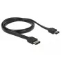 SATA-Kabel DeLOCK 85640 1 m eSATA Schwarz