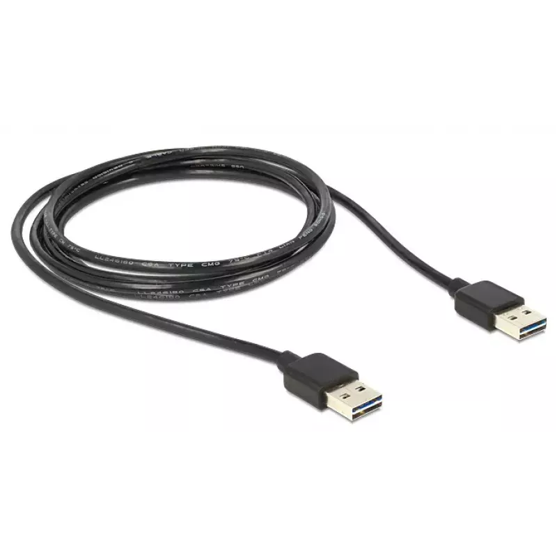 USB-Kabel DeLOCK 3m USB 2.0 A Schwarz