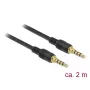 Audiokabel DeLOCK 85598 2 m 3,5 mm Schwarz