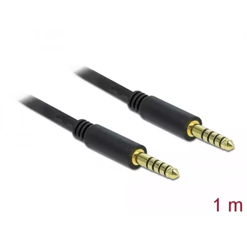 Audiokabel DeLOCK 85791 1m 4,4mm Schwarz