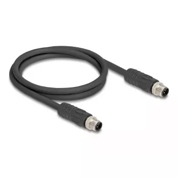DeLOCK Sensor-/Aktorleitung 80515 2 m RST M12 Schwarz