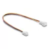 DeLOCK 90870 Lüfterverlängerungskabel 3 Pin, Stecker auf Buchse, Steckerlänge 13 mm, 30 cm