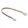 DeLOCK 90870 Lüfterverlängerungskabel 3 Pin, Stecker auf Buchse, Steckerlänge 13 mm, 30 cm