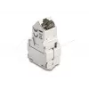 Delock 90938 Keystone-Modul RJ45 auf LSA Cat.6A, 45 Grad abgewinkelt, geschirmt, 180 Grad Kabelführung, werkzeugfrei