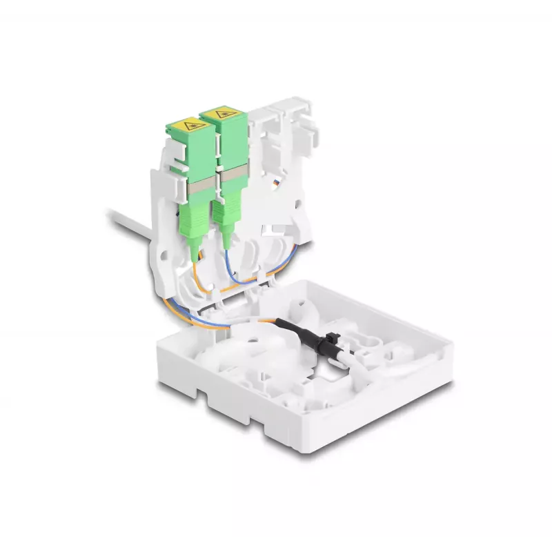 DeLOCK Glasfaser-Anschlussdose 2 x SC/APC Simplex 40 m